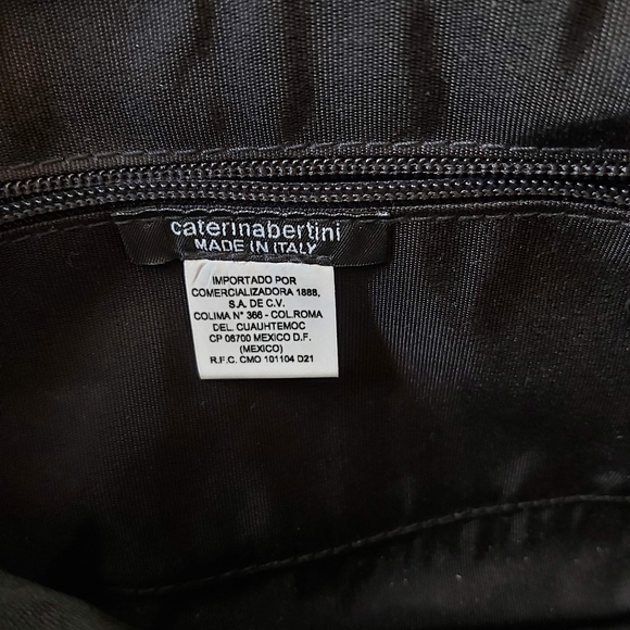 Caterina Bertini black & leopard print straw clutch purse - Picture 8 of 9